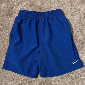 Nike Dri-Fit Blue Athletic Shorts with Logo